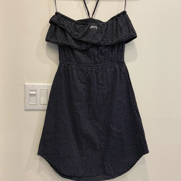 ROXY Summer Polka Dot Dress Strapless Size XS - Picture 6 of 8